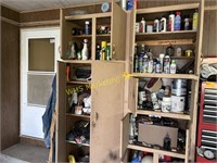 Cabinet Contents - Paints, Rags and Misc.