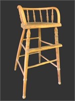 Oak Child's High Chair
