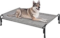 Veehoo Elevated Dog Bed, Outdoor Raised Dog Cots B