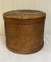 Longhorn Cheese Round Wooden Box