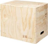 Wood Plyo Plyometric Exercise Box, 24" x 20" x