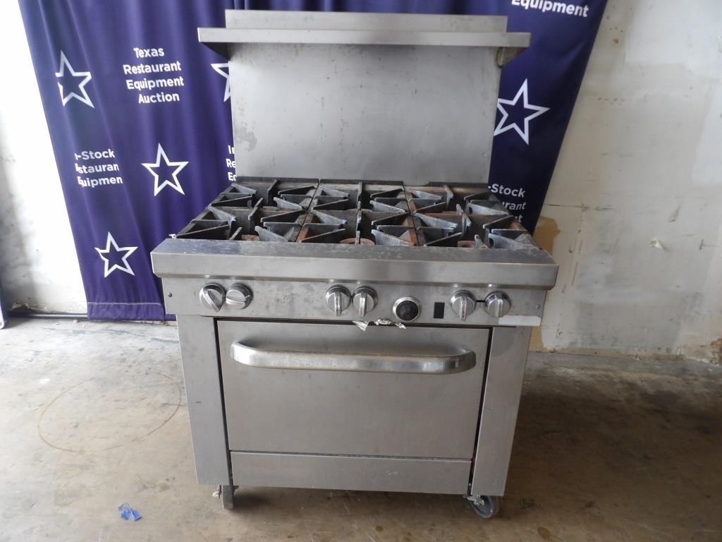 6 Burner Range with Oven 36.5"