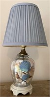 Small Table Lamp - Glass Jar with Seashells