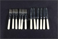 Vintage Fish Knives & Forks - Chrome Plated