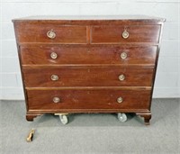 Antique - 1800's Five Drawer Chest