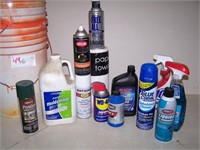 Cleaning supplies,WD40,mold remover,paint,& more