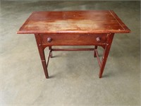 Maple Finish One Drawer Table