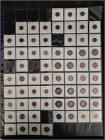 1914-2001 United States Penny Lot - 65 coins