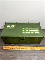 Vintage G.I. Joe Foot Locker Storage W/Accessories