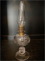 Antique Miniature Glass Oil Lamp
