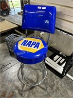 41" Tall NAPA Blue Vinyl Barstool