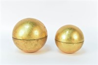 LACQUERED NESTING GLOBE BOWLS