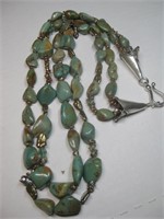 Artisan Created 2 Strand Turquoise & Bead Necklace