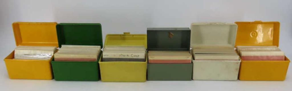 Collection of Post Stamps w/ Containers