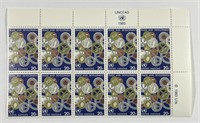 UNITED NATIONS: 1983 Block of 10 Stamps