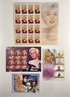 WORLD: Selection of Marilyn Monroe Souvenir Sheets