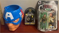 3 Misc. Toys Items-Marvel/Star Wars/Batman