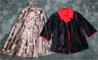 Vintage Velvety Capelet & Reversable Coat