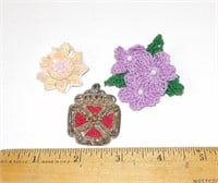Vintage Fabric Brooches