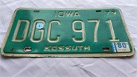 Iowa 1979 license plate