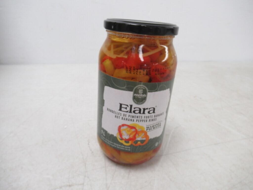 Elara Hot Banna Pepper Rings, 1L