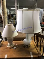 PAIR OF LAMPS, NOT MATCHING