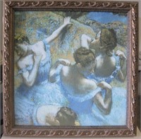 The Blue Dancers by Edgar Degas Art Print 23"x22"