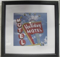 20.5" x 20.5" Retro Holiday Motel Photo Print