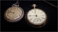 2 ILLINOIS WATCH CO. Pocket Watches not running**