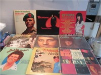 LOT OF 9 MIXED VINTAGE VINYL RECORDS