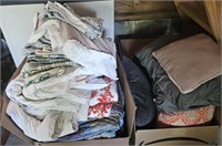 Large Misc. Collection of Bedding & Pillows