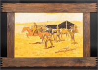 John Bartley Western Oil on Canvas Signed