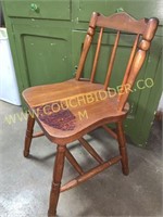 Small wooden sewing/crafters chair