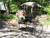 19TH CENTURY 2 SEAT HORSE DRAWN BUGGY