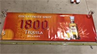 71” w x 24” h - 1800 Tequila promotional banner,