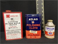 Group of Vintage Advertising Cans