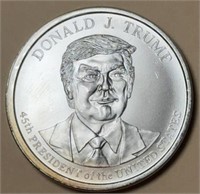 .999 1 OZ SILVER ROUND STRIKE, DONALD TRUMP MOTIF