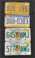 Group of Vintage License Plates