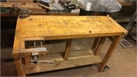 Rolling Wood Working Bench-3 Vises
