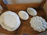 Serving Platters, deviled egg tray and 2 small