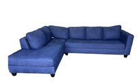 Blue Fabric Sectional Sofa (pre-owned Dirty)