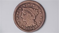 1846 Large Cent 1846/1846? Variety N-4