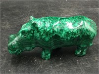 Malachite Carved Hippo