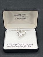 Sterling silver a true friend necklace