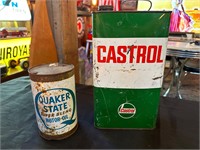 Castrol & Quaker State Vintage Cans