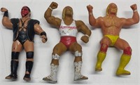 3 Titan Sports Wrestling Figures