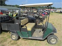 1610) EZ-GO gas golf cart- runs