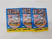 DESERT STORM CARDS 3 PACKS
