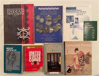 8 Native American, Coin & Asian Collectors Books