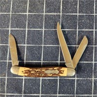 Uncle Henry pocket knife 3 blade 3" Closed, 6" ope